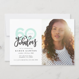Fazer 60 - convite para o aniversário de fotos