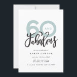 Fazer 60 parece bom aniversário de tipografia mode<br><div class="desc">Fazer 60,  60 e fabuloso convite de aniversário para tipografia moderna. Texto moderno do script na design de tipografia de tendência. Parte de uma coleção. As cores podem ser personalizadas.</div>