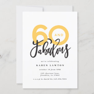 Fazer 60 parece bom aniversário de tipografia mode