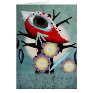 Fazer amor com nossos olhos cartão vermelho de av