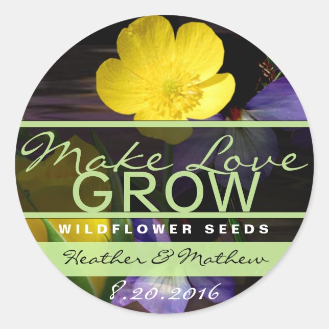 Fazer Amor Cultivar Adesivos De Girassol (Frente)