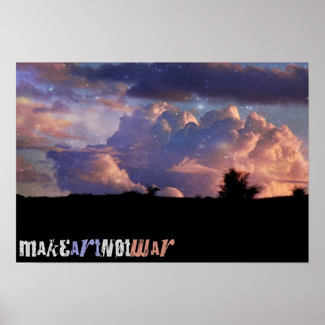 Fazer Arte Não Guerra Poster (Frente)