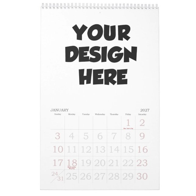 Fazer Calendário Personalizado - Criador de Calend (Jan 2027)
