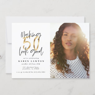 fazer Dourado 50 parece um bom convite de aniversá