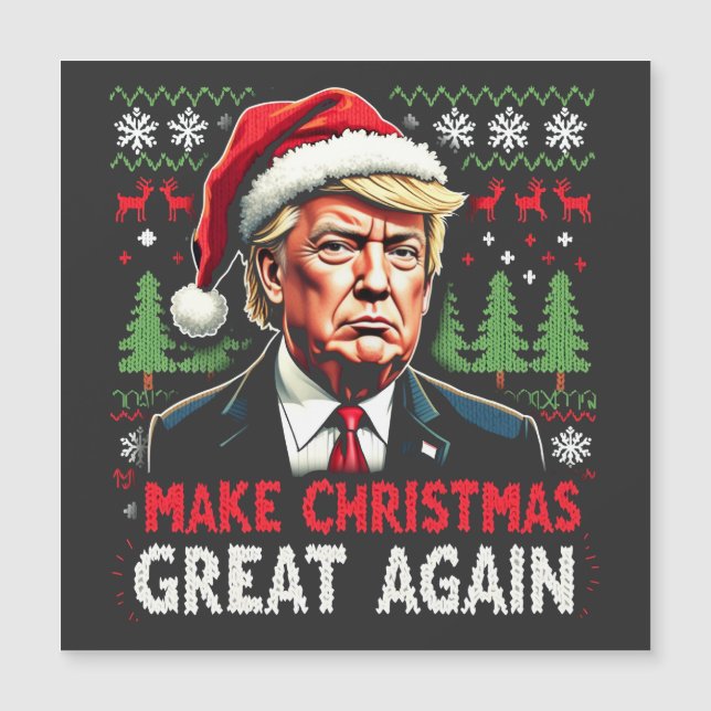 Fazer Excelente De Natal Novamente Feio Trump Do S (Frente)