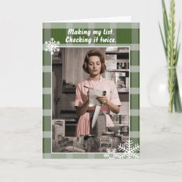 Fazer minha lista, verificando duas vezes Cartão d