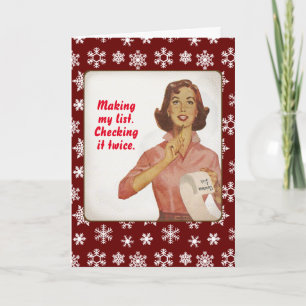 Fazer minha lista, verificando duas vezes Cartão d