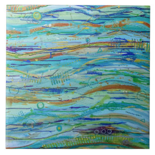 Fazer ondas 6 x 6 Azulejos cerâmicos