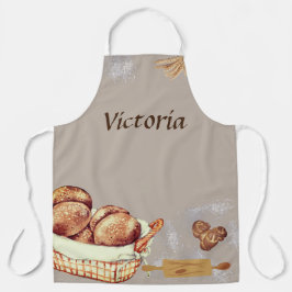 Fazer Pão Grande Por Todo O Impressão Apron