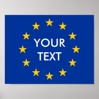 Fazer posters de bandeira da União Europeia
