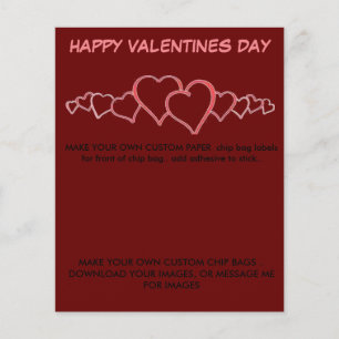 FAZER RÓTULOS DE SACO DE CHIP DE PAPEL PERSONALIZ