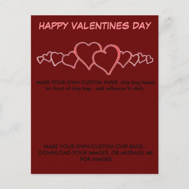 FAZER RÓTULOS DE SACO DE CHIP DE PAPEL PERSONALIZA (Frente)