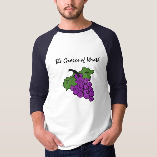 FB as uvas da camisa engraçada do Wrath (Frente)