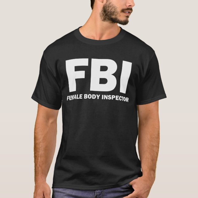FBI: T-shirt do inspector do corpo fêmea (Frente)