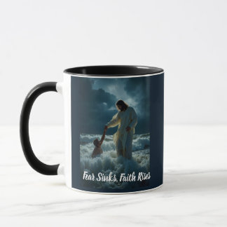 "Fé acima do Medo" - Caneca