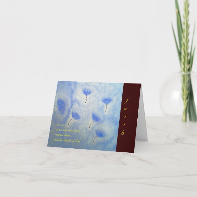 Fé… Cartão de nota da escritura (Frente)