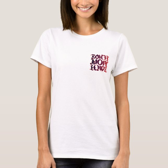 FÉ, ESPERANÇA, AMOR, camisa do simbiotógrafo (Frente)