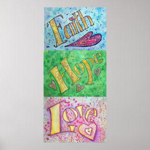 Fé, Esperança, Poster do Amor (Vertical)