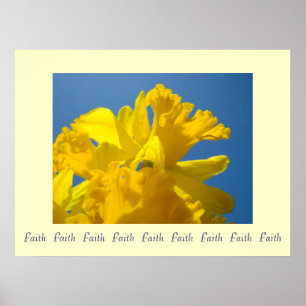 Fé Fé Fé impressões artísticas Daffodils de primav