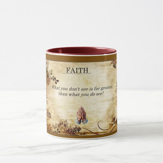 FÉ O que você não vê... Caneca  (Centro)