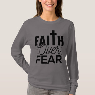 FÉ SOBRE MEDO Cinza com Camiseta Fofa Preta