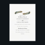 Feather Duo | Convite de casamento de aquarelas<br><div class="desc">Por Honey & Birch Studios</div>