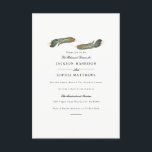 Feather Duo | Convite de casamento de aquarelas<br><div class="desc">Por Honey & Birch Studios</div>