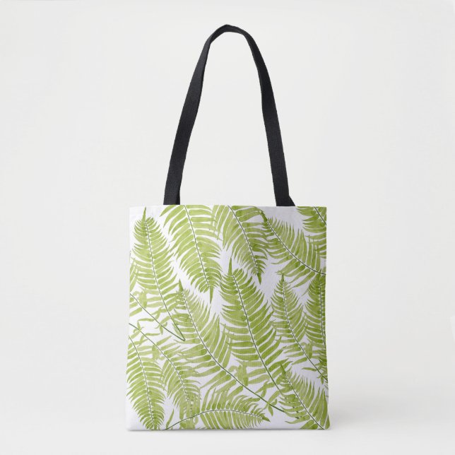 Feathery Fern em um Saco de Tote (Frente)