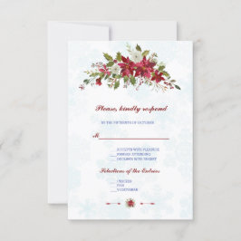 Febre Branca de Inverno Poinsettia Snowflakes RSVP