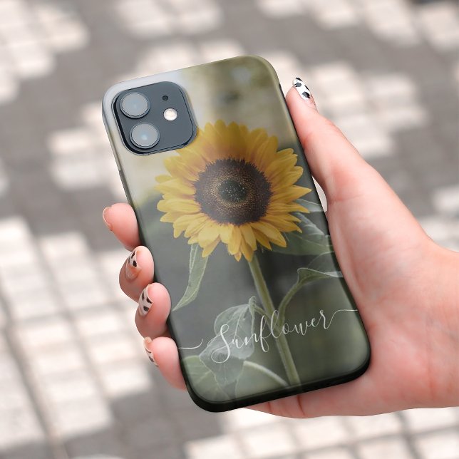 Fechar capas de iphone de girassol amarelas (Close up yellow sunflower iphone cases)