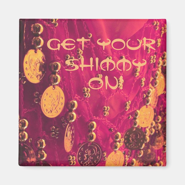 Fecho da anca de dança com íman de moedas (Frente)