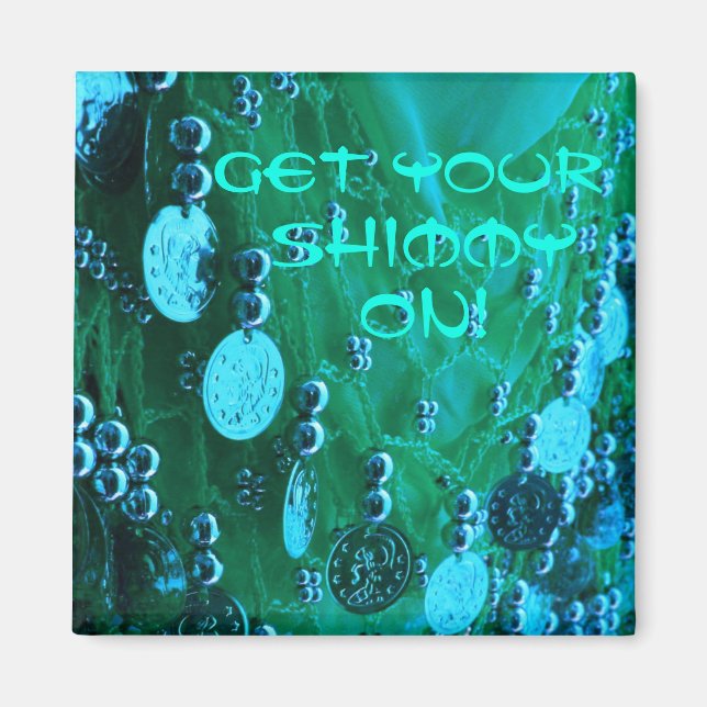 Fecho da anca de dança com íman de moedas (Frente)