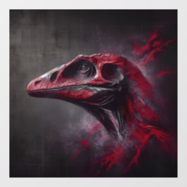 Fecho da cabeça do dinossauro Trabalho de arte 1 F