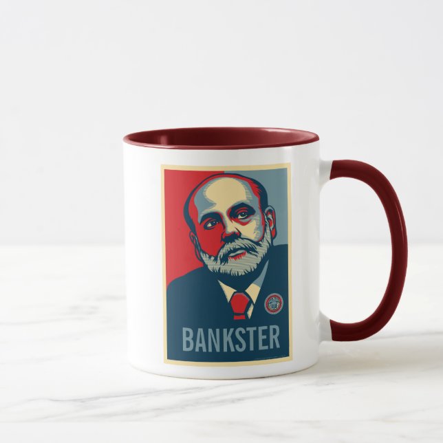 Federal Reserve preside a caneca de Ben Bernanke (Direita)