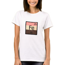 Feedee Ferro Fe Mesa Periódica T-shirt de feedist