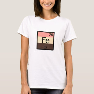 Feedee Ferro Fe Mesa Periódica T-shirt de feedist