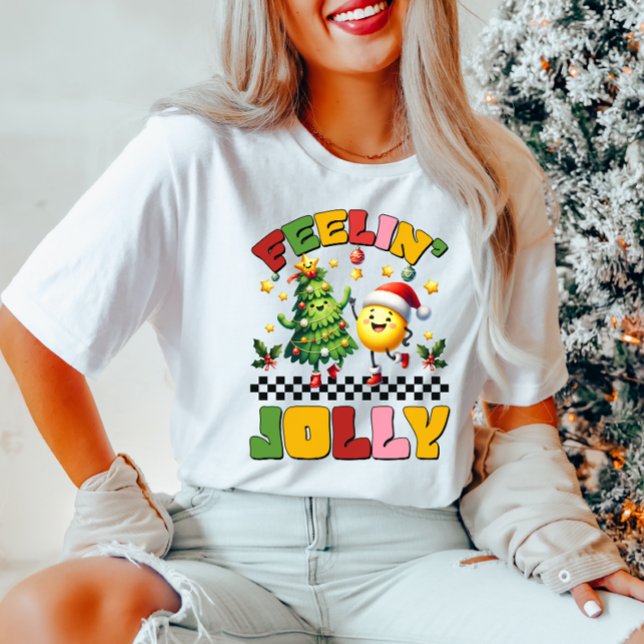 Feelin Jolly Christmas T-Shirt (Criador carregado)