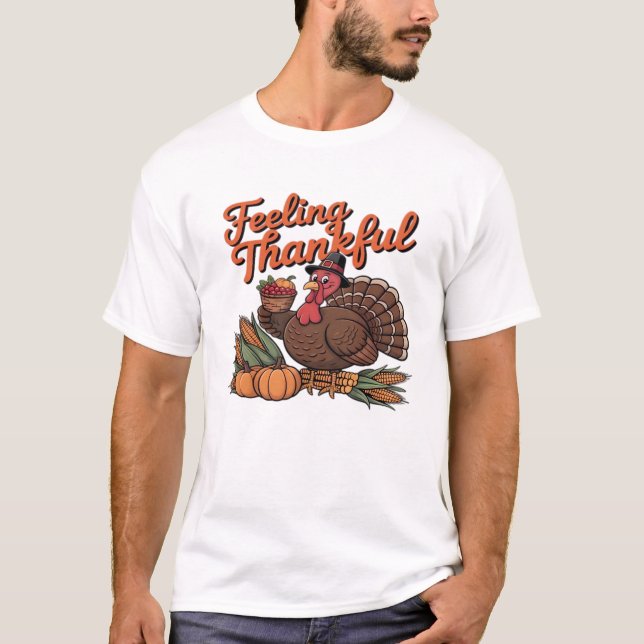 Feeling thankful Classic T-Shirt (Frente)