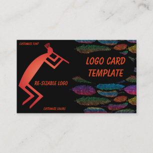 Feenas Logotipo Kokopelli Cartão de visita