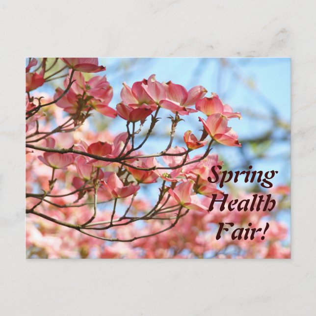 Feira de Saúde da Primavera! cartões postais Adici (Frente)