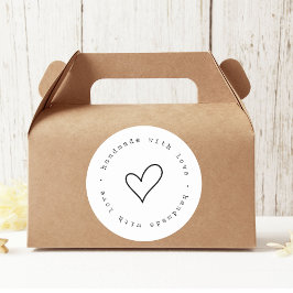 Feita à mão com amor com adesivo cardíaco | Person