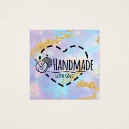 Feita à mão com amor - obrigados opais de ouro par