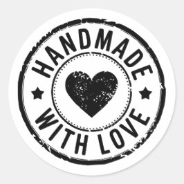 Feita À Mão Com Autocolante Com Amor