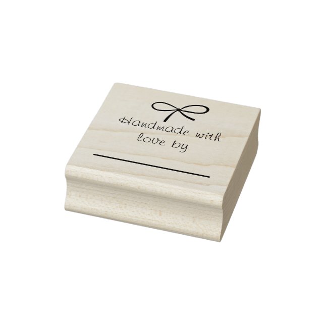 Feita à mão com carimbo de amor (Carimbo)