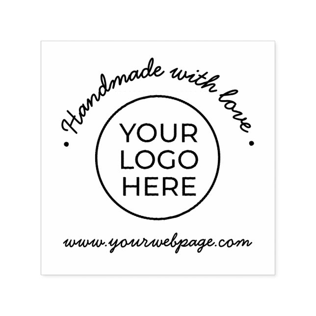 Feita À Mão Com Carimbo De Borracha Autopicante De (Design)