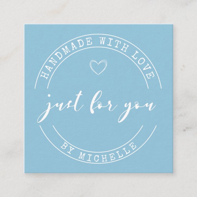 Feita À Mão Com Cartões de agradecimentos De Scrip (Frente)