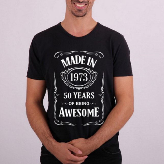 Feita em 1973 50 anos de incrível T-Shirt (Criador carregado)