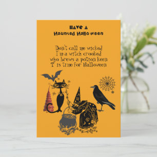 Feiticeira Negra Gata Raven, Poema de Halloween Sp