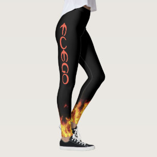 Feiticeiro Fogo das leggings FUEGO executando Pizz