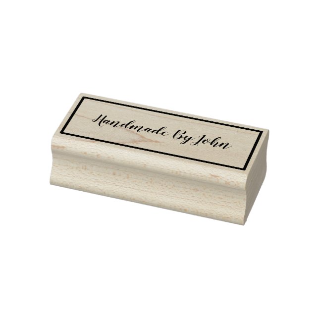 Feito À Mão Por Carimbo De Borracha Personalizado (Carimbo)